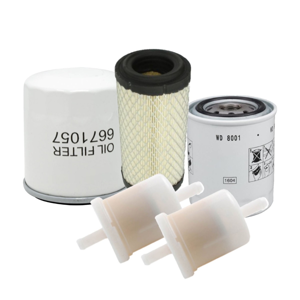 Kit de filtres d'entretien 77700-03362 pour Kubota