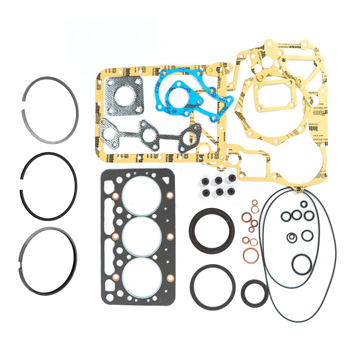 Jeu complet de joints et segment de piston pour Kubota