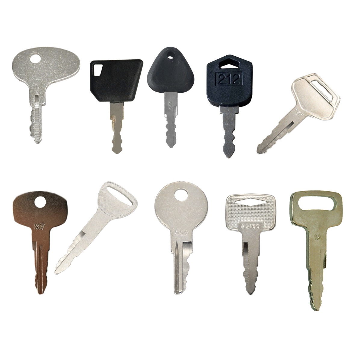 11PC Clé de Contact pour JCB