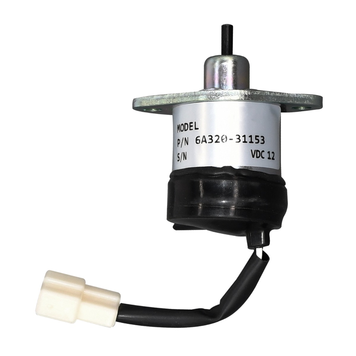 Solénoïde d'arrêt 6A320-31153 pour Kubota