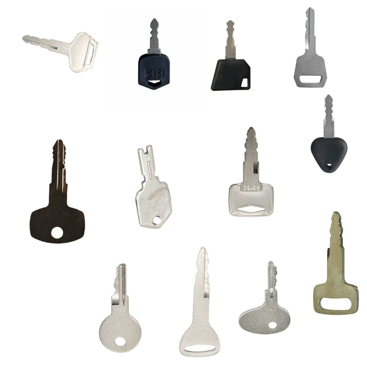 Pack de 12 clés de contact 14529178 pour Volvo