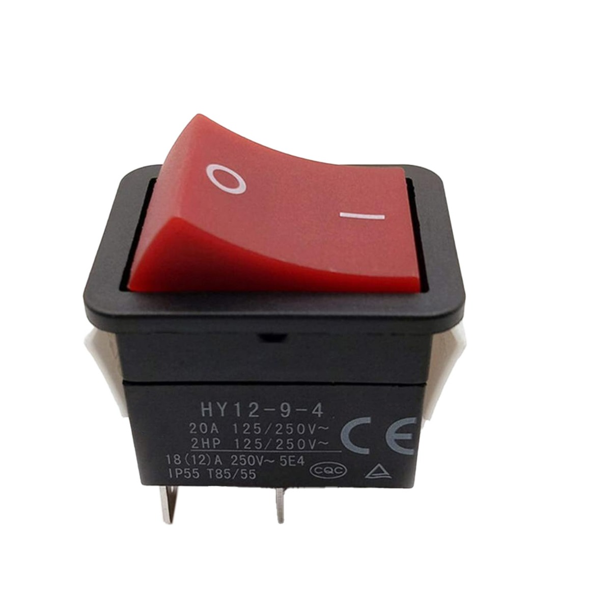 Bouton poussoir marche/arrêt de l'interrupteur à rappel 4 broches IP55 HY12-9-4HY12-9-4 pour Saba