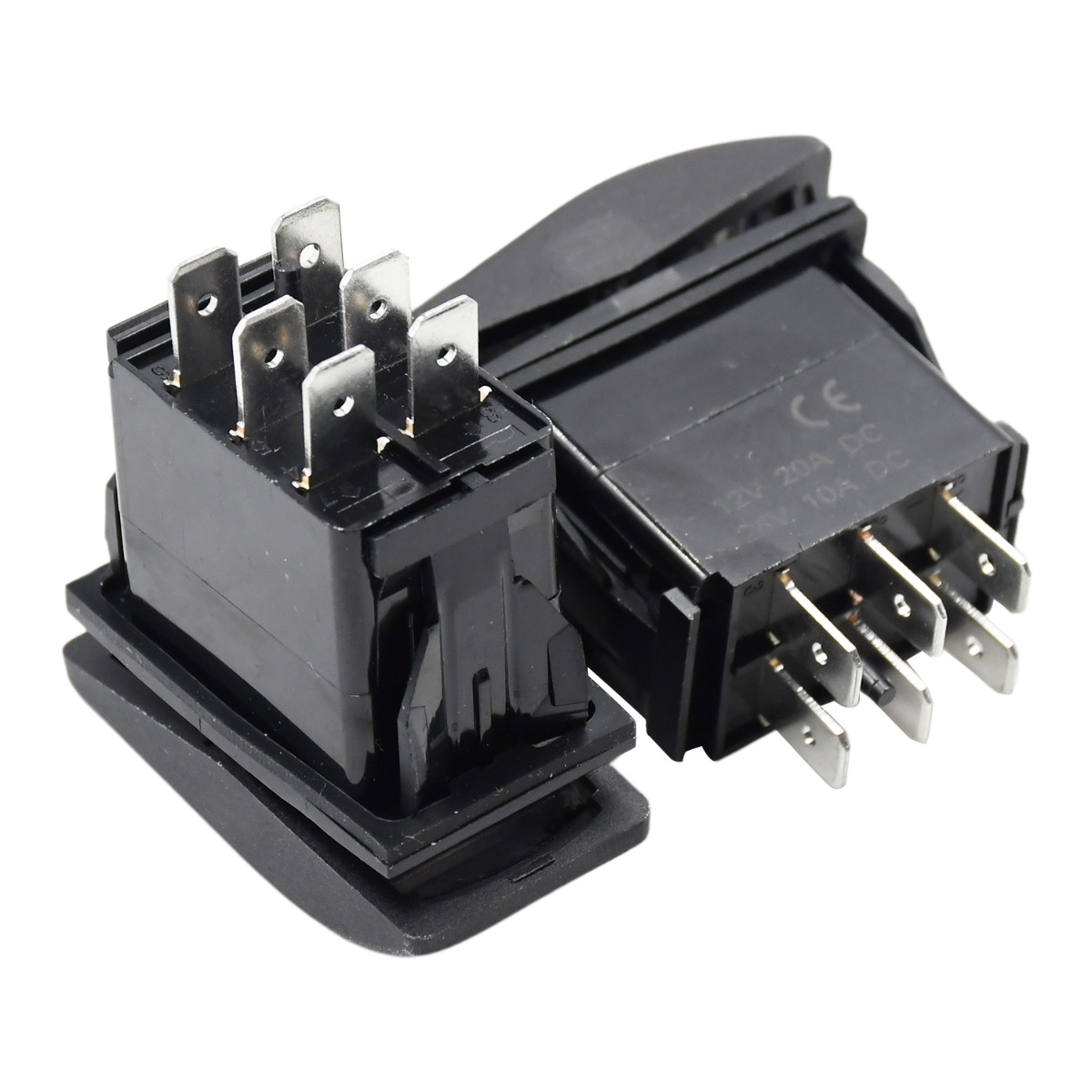 Pack de 2 Interrupteurs à Bascule 12V 20A VLD1S00B-AZC00-000 Pour l'industrie Automobile