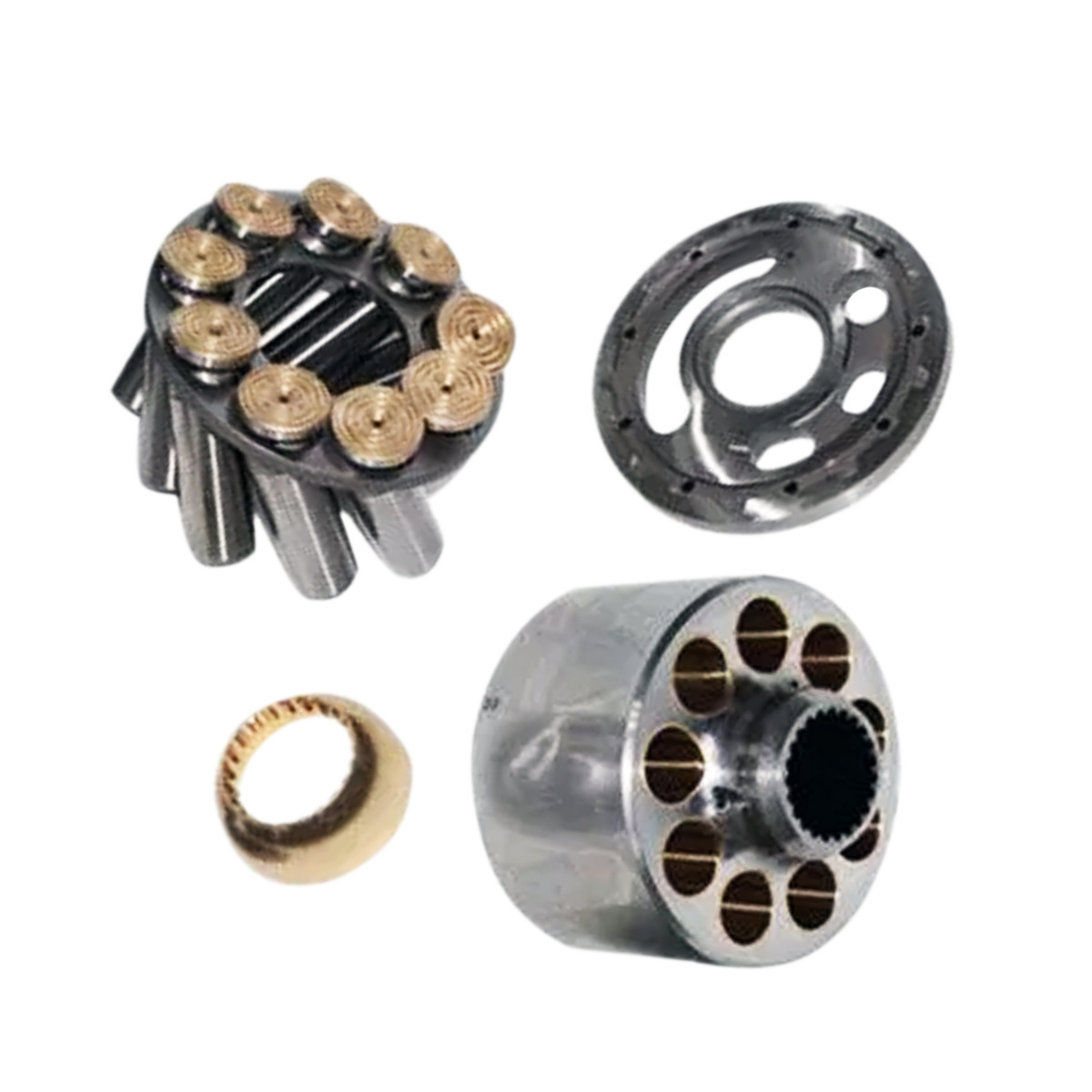 Bloc cylindre de pompe hydraulique sans niveau pour Caterpillar