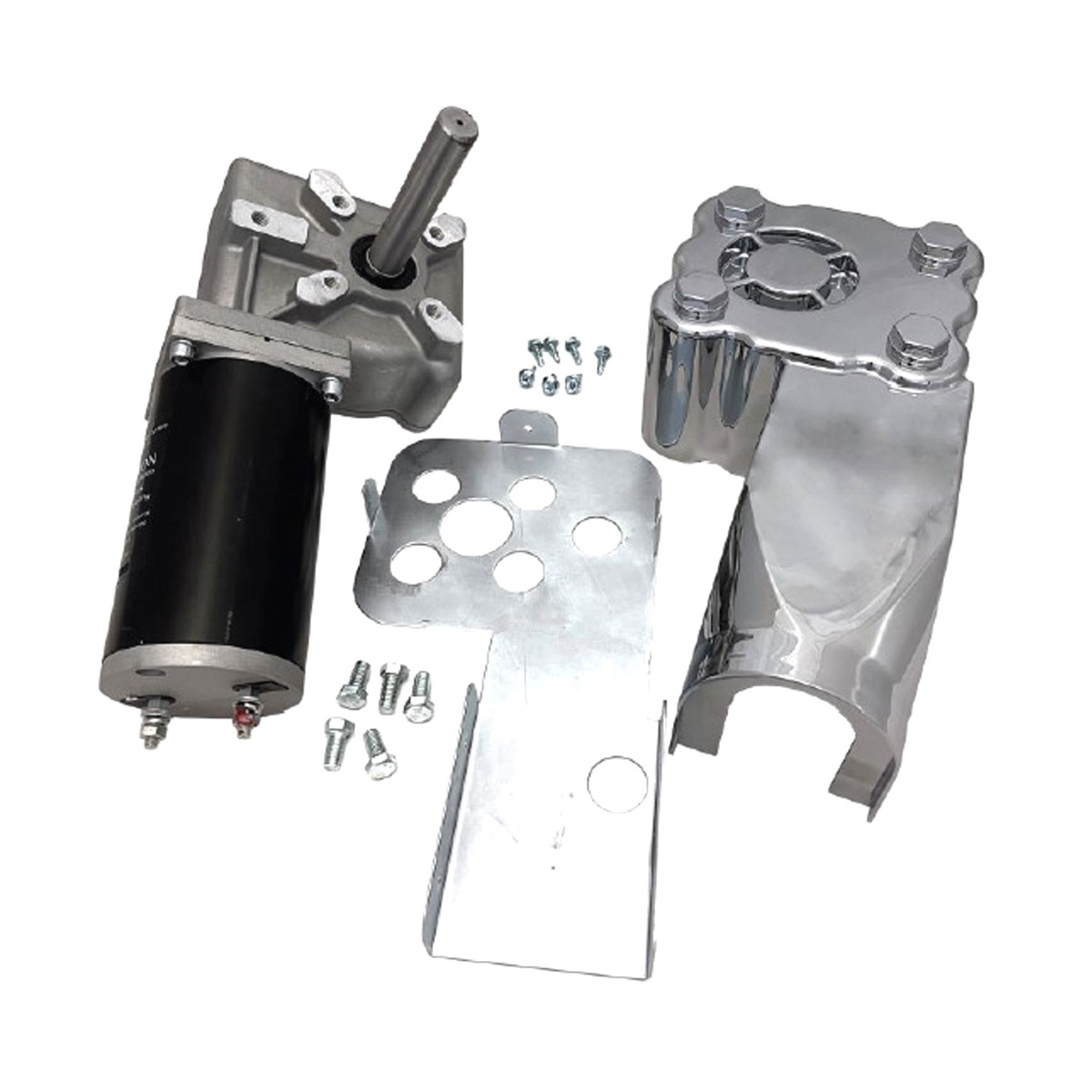 Moteur de Bâche en Rouleau Couvercle Chromé 12V Pour Camions Bennes