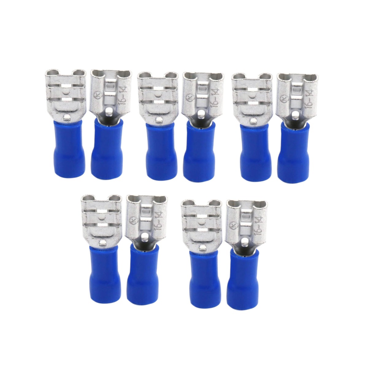 Connecteur électrique bleu femelle, fiche de déconnexion, paquet de 10 418-468 pour équipement électrique