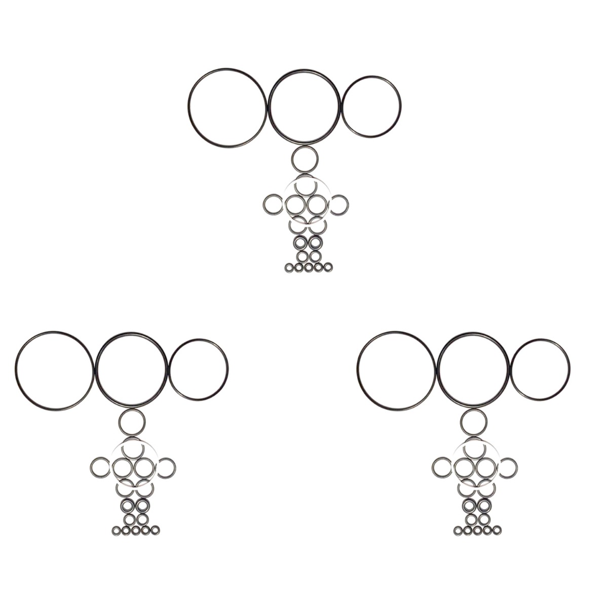 Kit de Conversion Complet de 3 Jeux de Joints Toriques 246355 Pour Graco