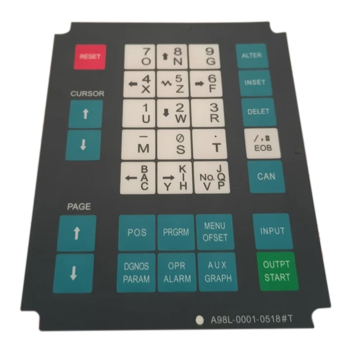 Clavier à membrane A98L-0001-0518 # pour Fanuc