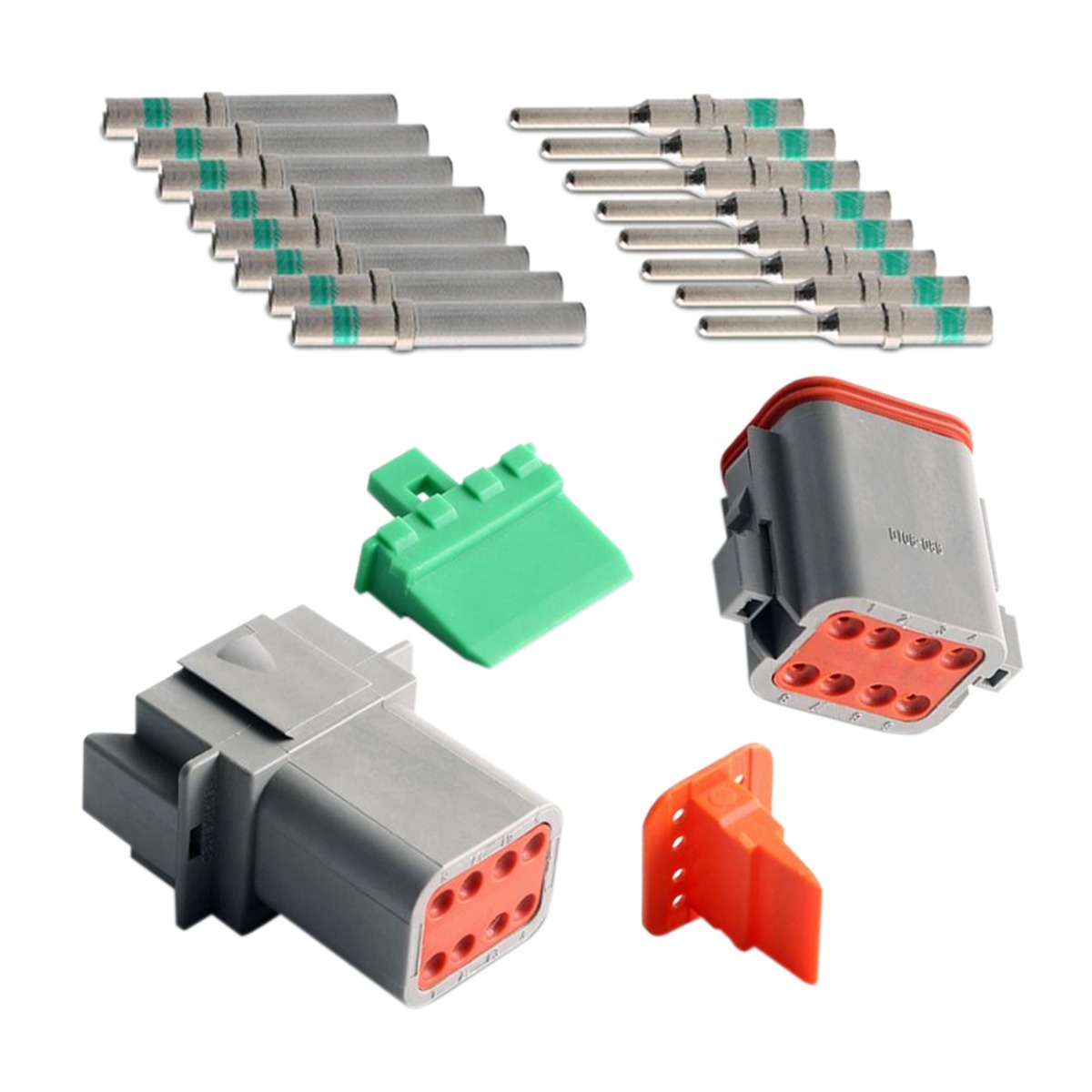 Kit de connecteurs DT à 8 broches avec contact solide 14 AWG DT04-08PA pour Deutsch