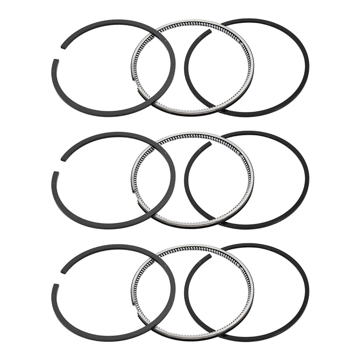 3 Jeux de Segments de Piston STD 87mm 17331-21050 Pour Kubota
