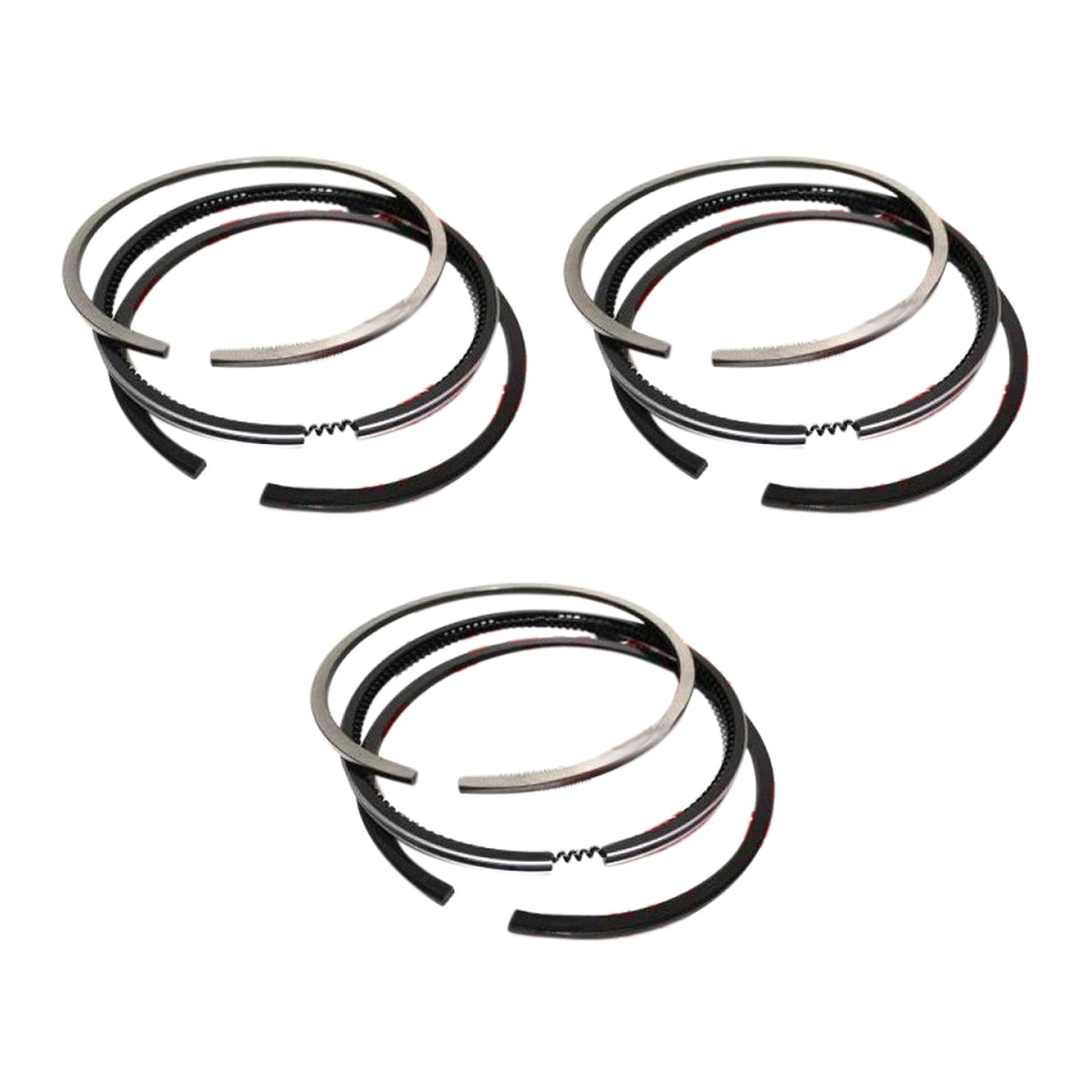 Jeu de Segments de Piston 3 Pièces STD 000841MPL0112 Pour Yanmar