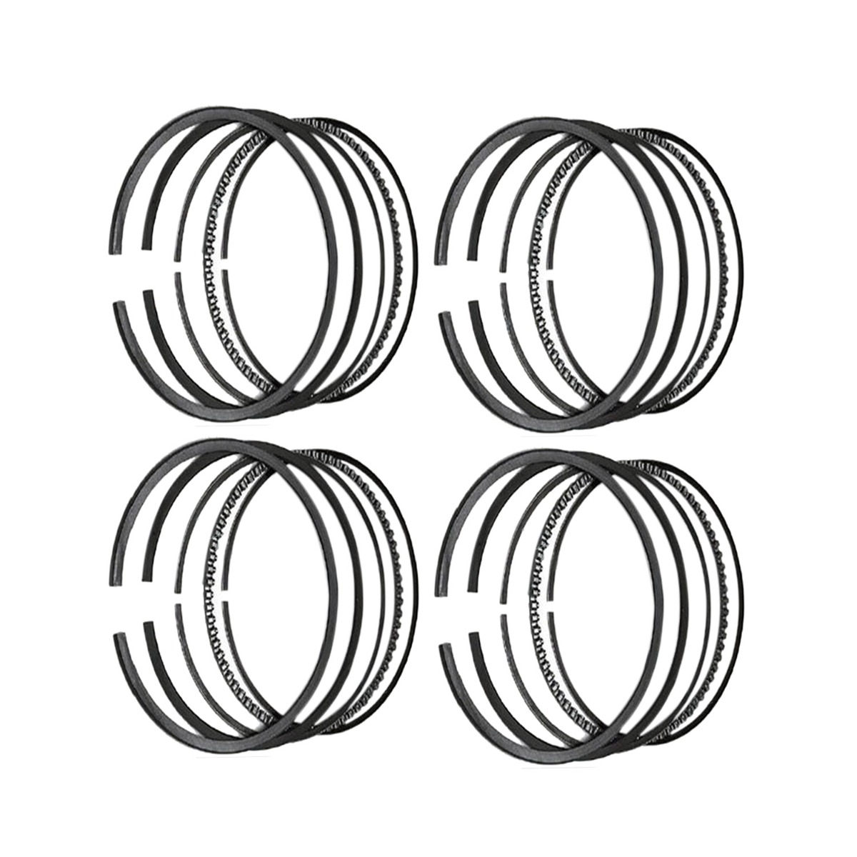 4 Jeux de Segments de Piston STD 000213MPL012 Pour Nissan