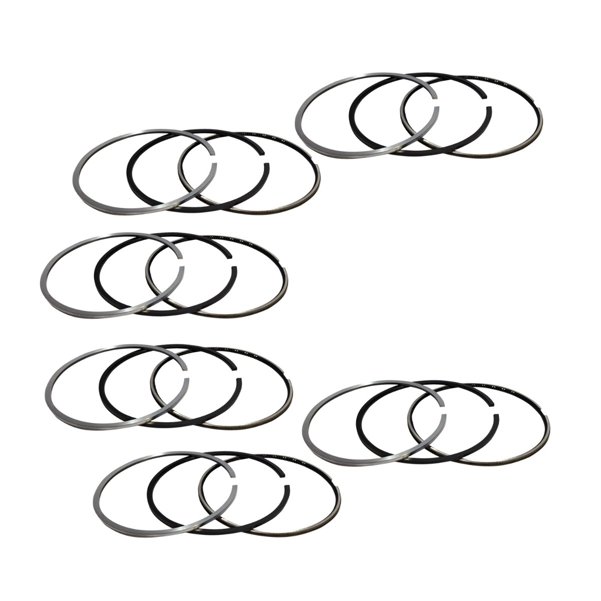 Jeu de 6 segments de piston DZ119616 DZ10083 pour John Deere