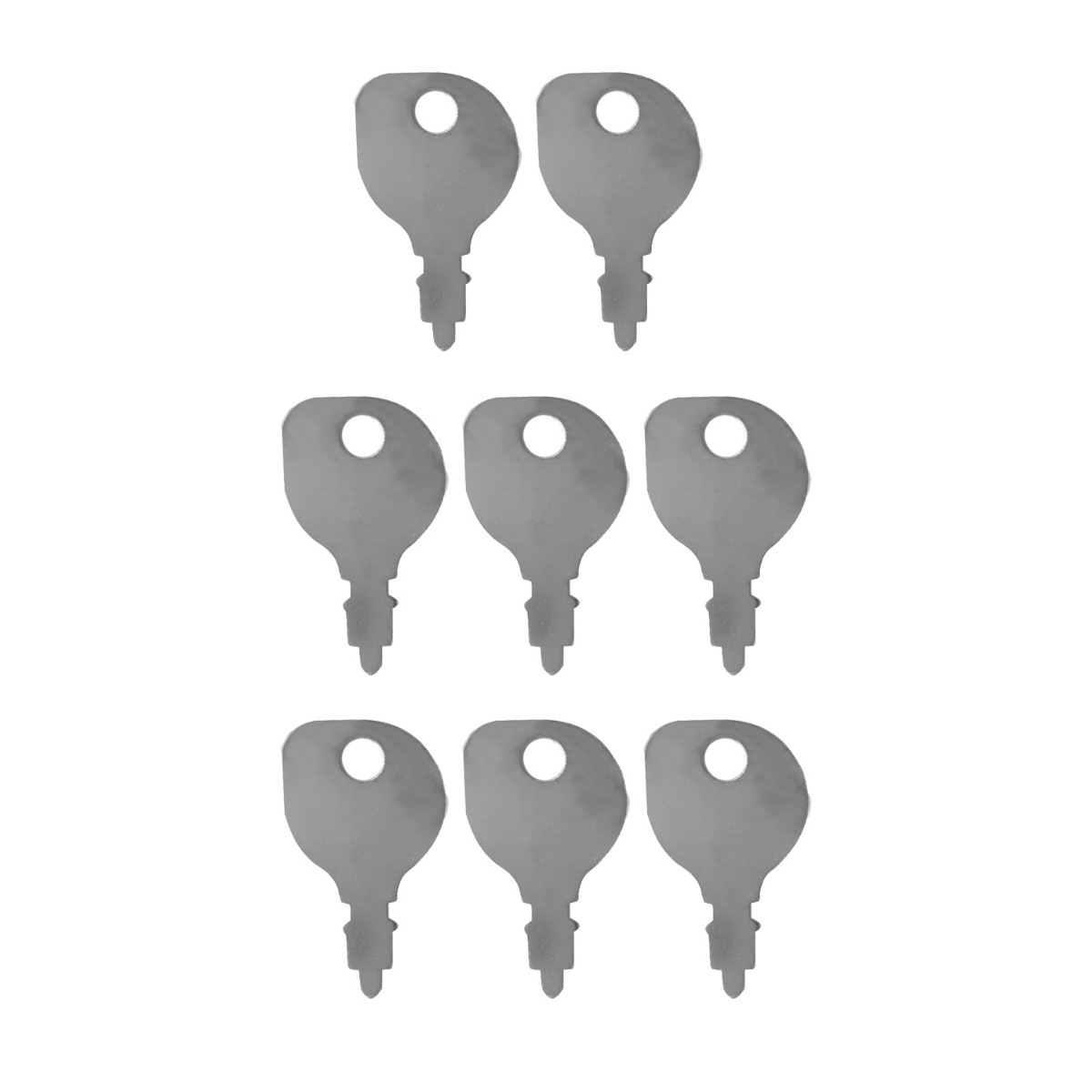 Lot de 8 clés de contact A24509 pour Case