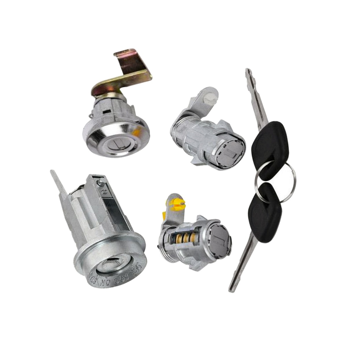 Serrures de porte d'allumage Serrure à gaz jeu de 2 clés D2191608 Pour Toyota