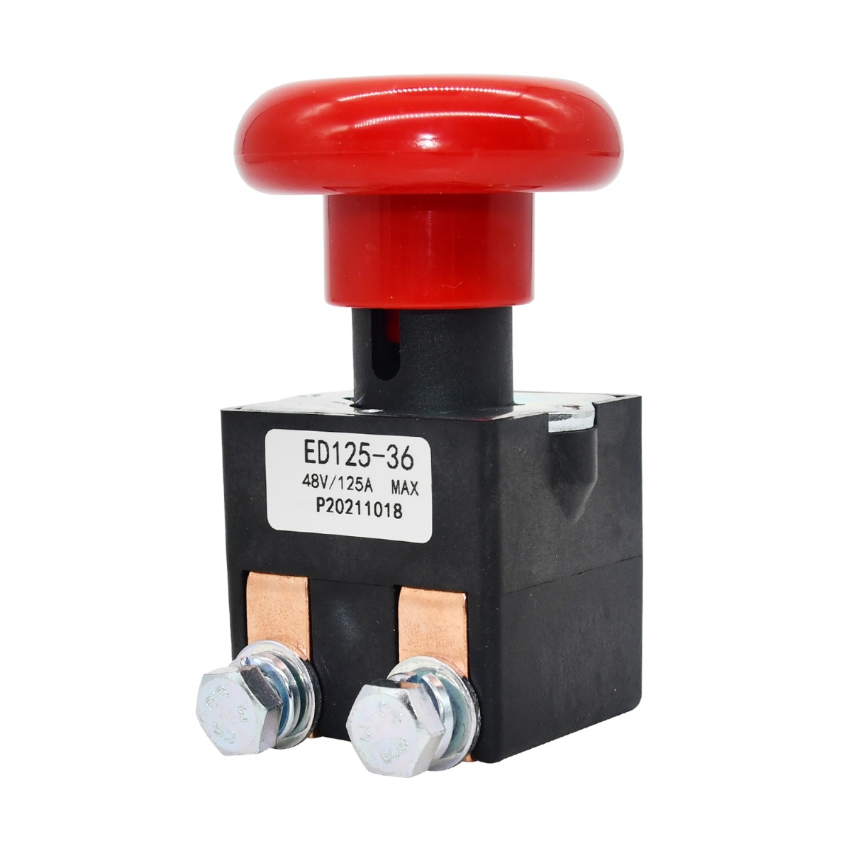 Interrupteur d'arrêt d'urgence pour transpalette électrique, 48V, 125a, 1115-510008-00, pour Big Joe