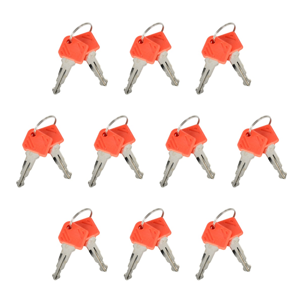 Pack de 20 clés de contact pour agrafeuse électrique rouge 26906870 pour Jungheinrich
