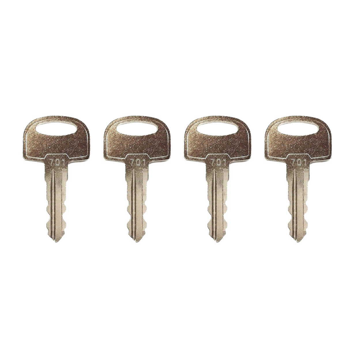 Pack de 4 clés de serrure de contact 105-1790 pour Ditch Witch