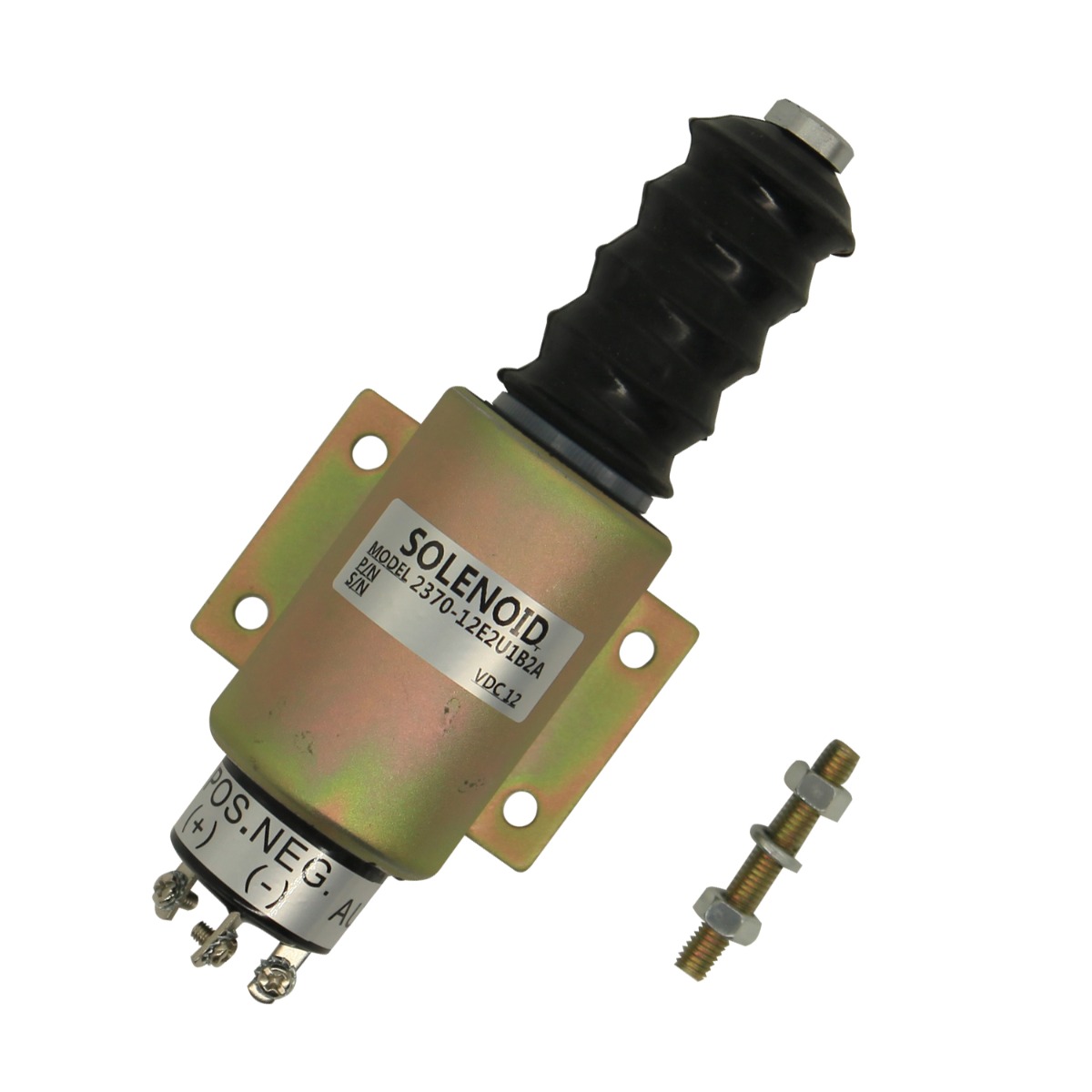 Électrovanne d'arrêt de carburant 12 V 2370-12E2U1B2A pour Woodward