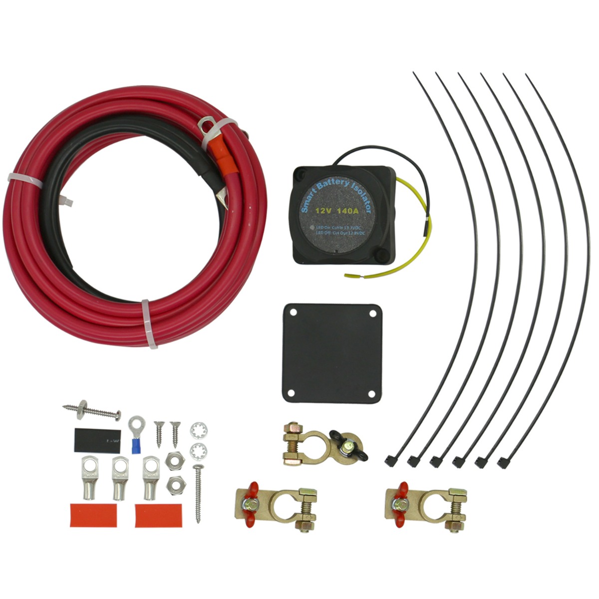Kit d'isolateur de batterie double 12 V 140 A pour UTV