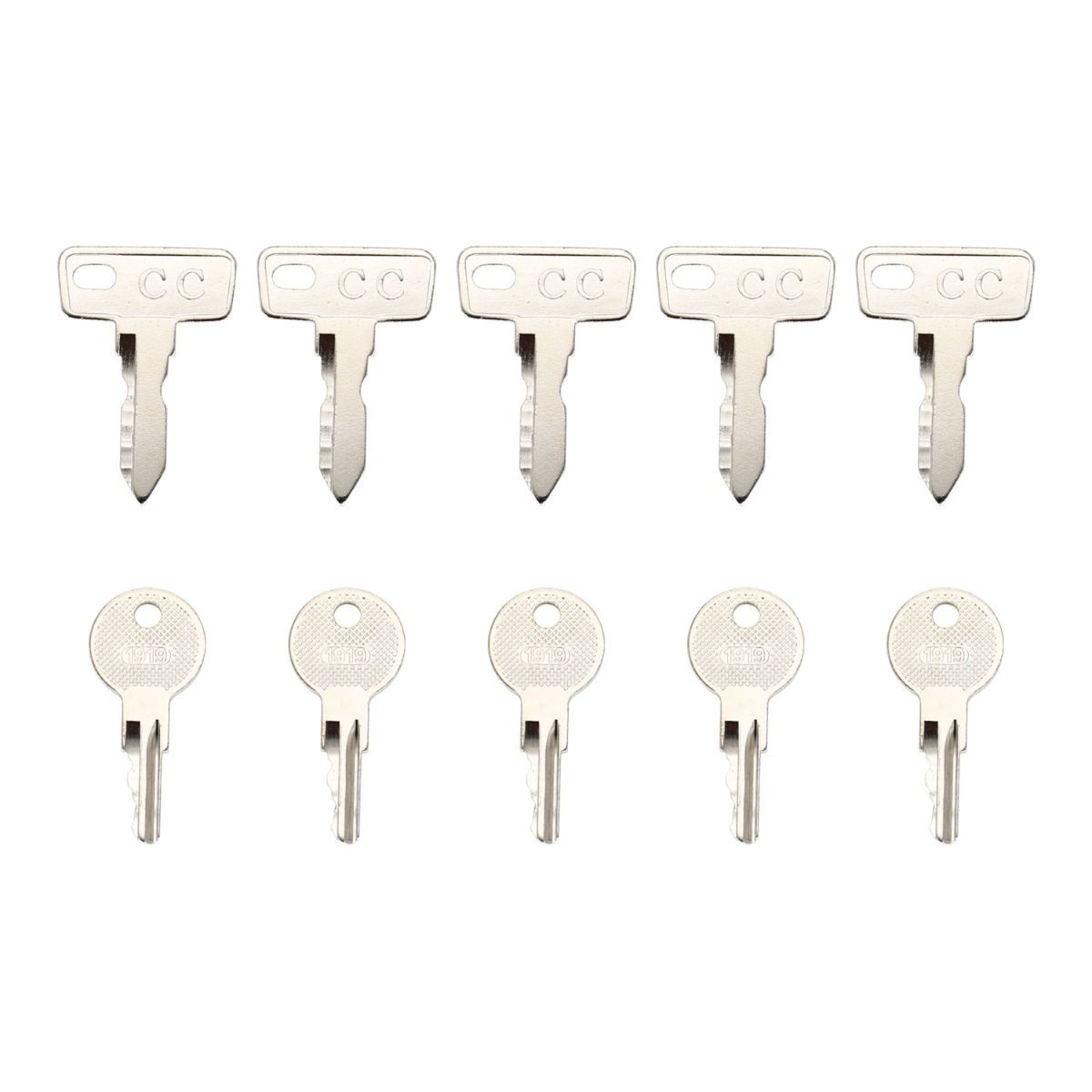 Pack de 10 clés de contact 17063G1 pour Club Car
