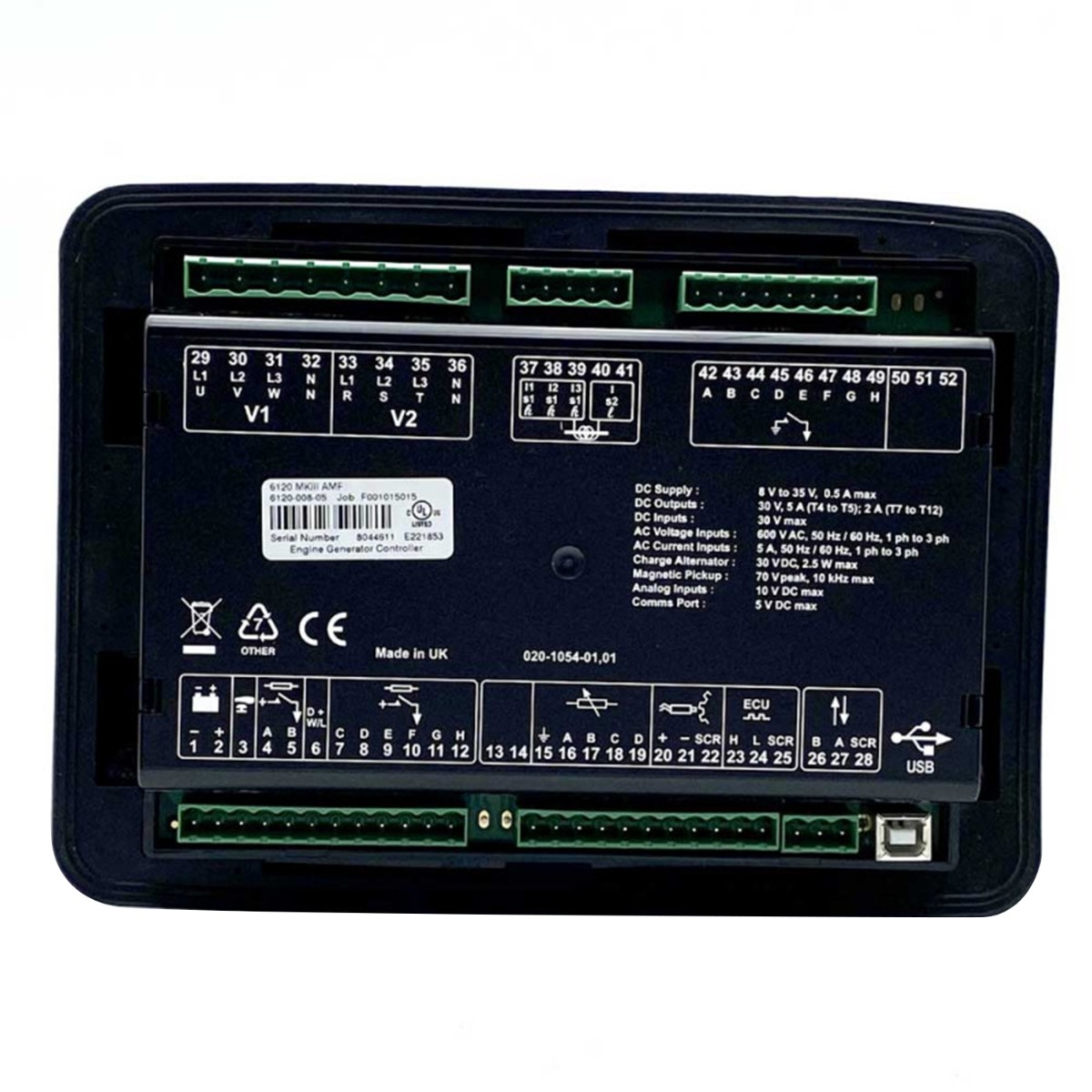 Module de contrôle automatique de panne de courant en haute mer DSE6120MKIII