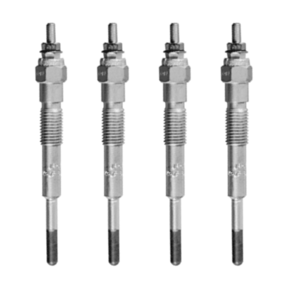 Lot de 4 bougies de préchauffage moteur 19850-76006-71 pour Toyota