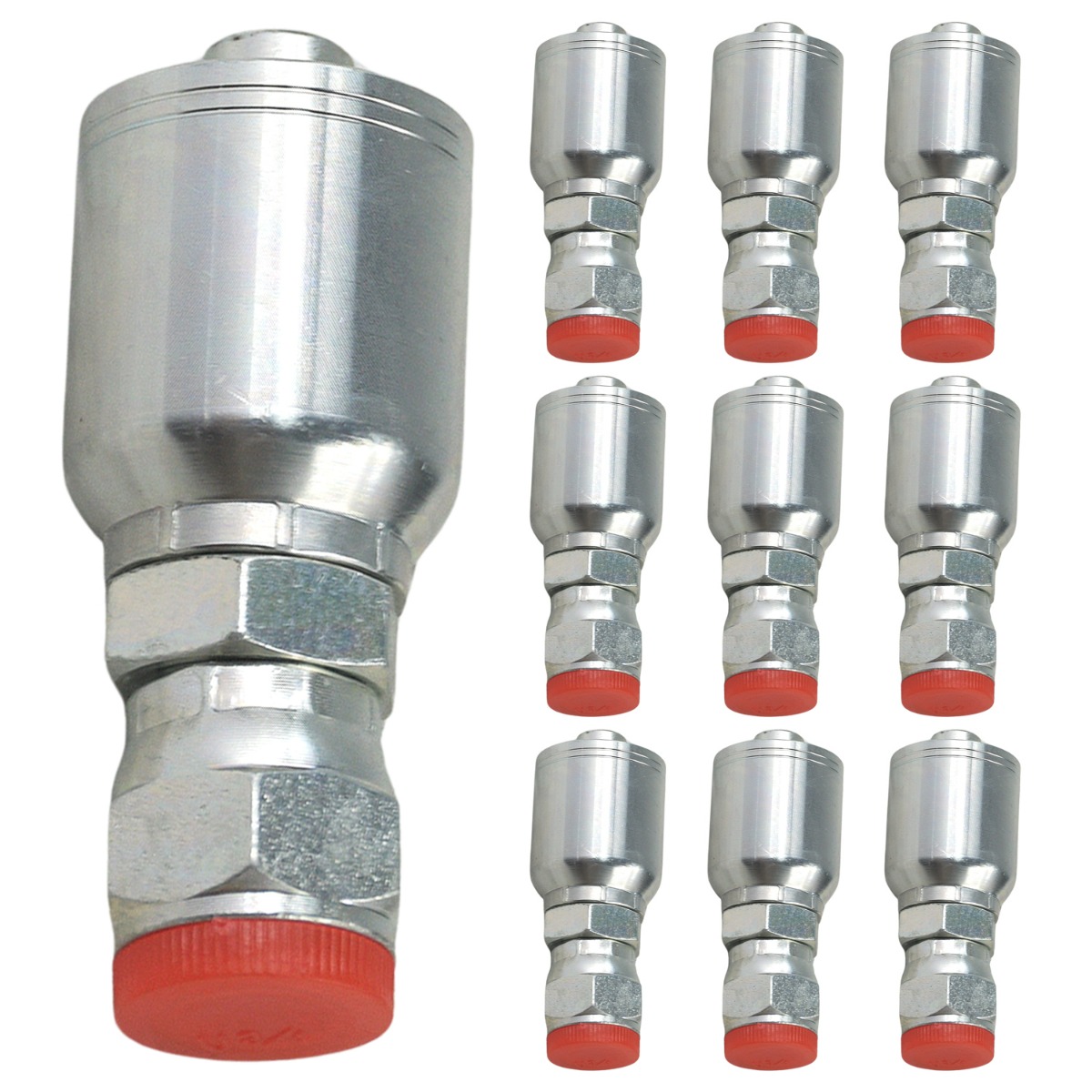 10 raccords de tuyau hydraulique avec filetage femelle 1/2" JIC 10643-8-8 pour Parker