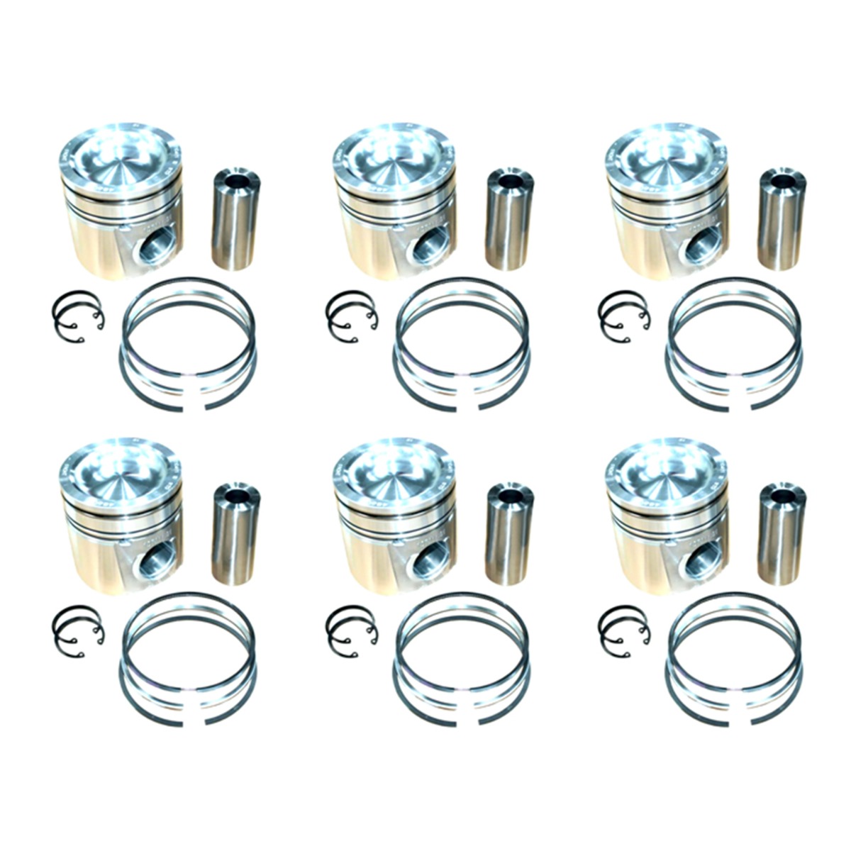 Jeu de pistons et segments de piston de 6 pièces 4934860 4955160 4955251