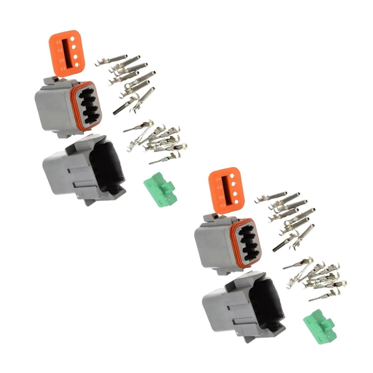 2 ensembles de kit de connecteurs de câble électrique à 8 pôles DT04-8P DT06-8S
