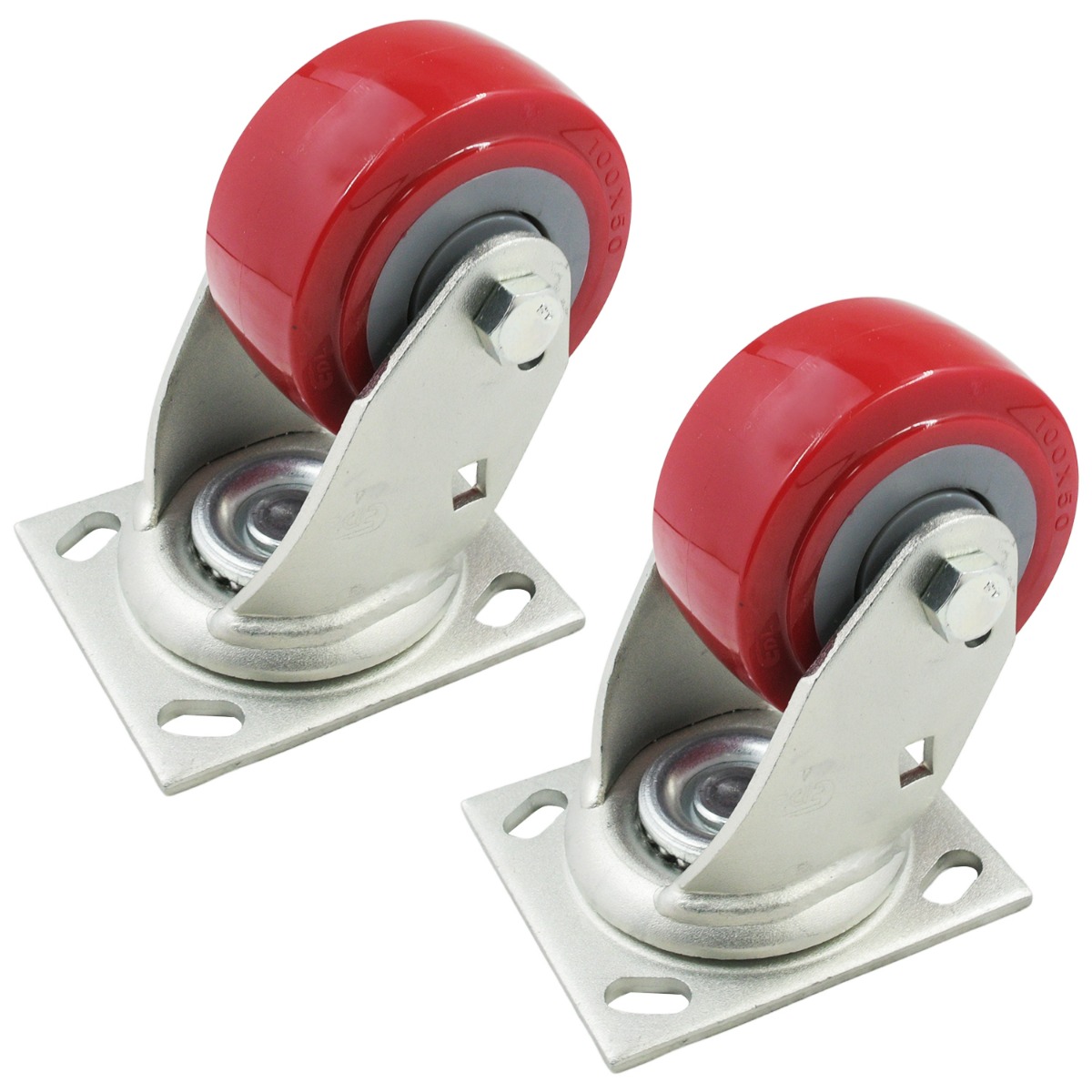 2 pièces de roulettes pivotantes 4"x1,5" 57734GT pour Genie
