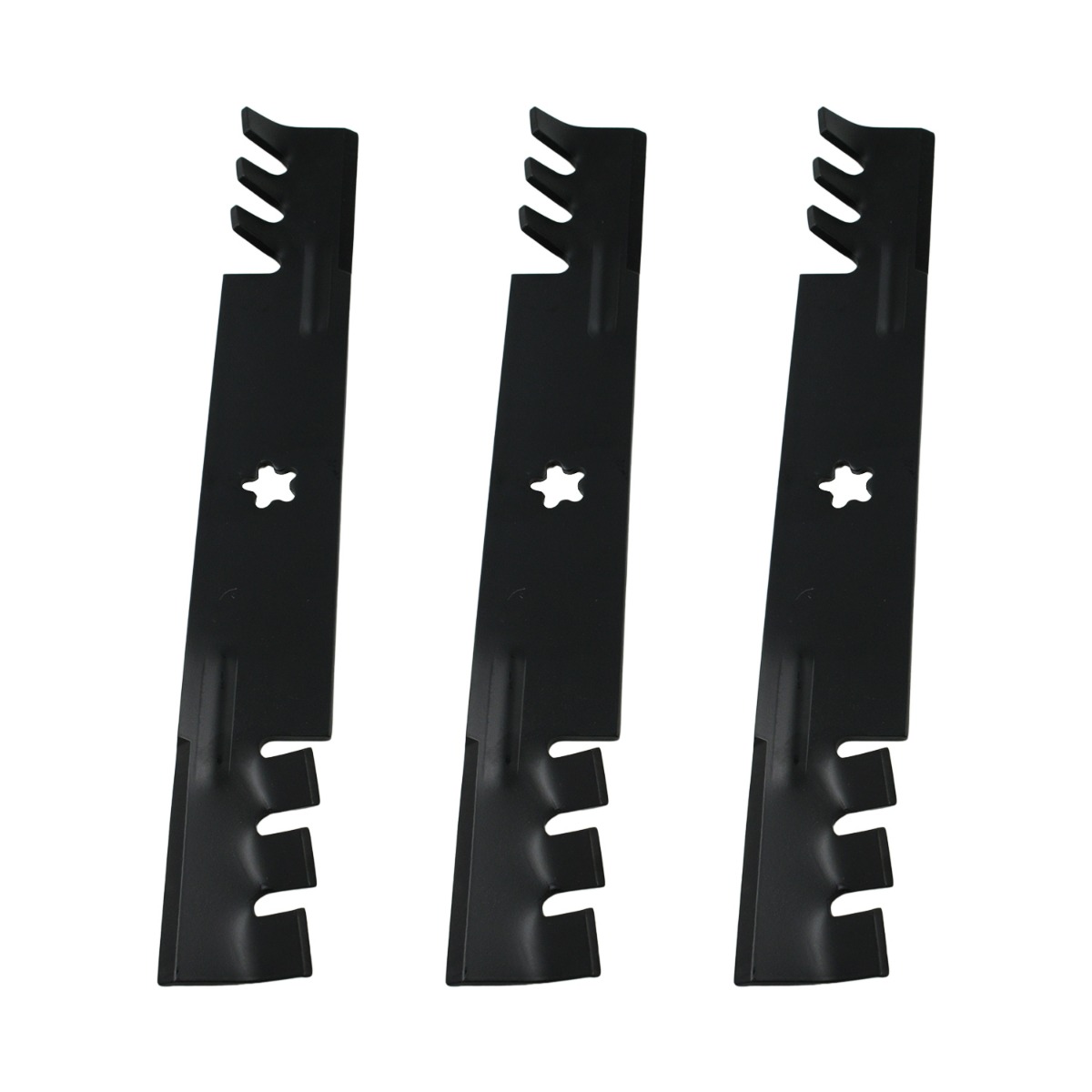 3 pièces de lames à mulching de 54″ 595-077 575240701 pour Husqvarna